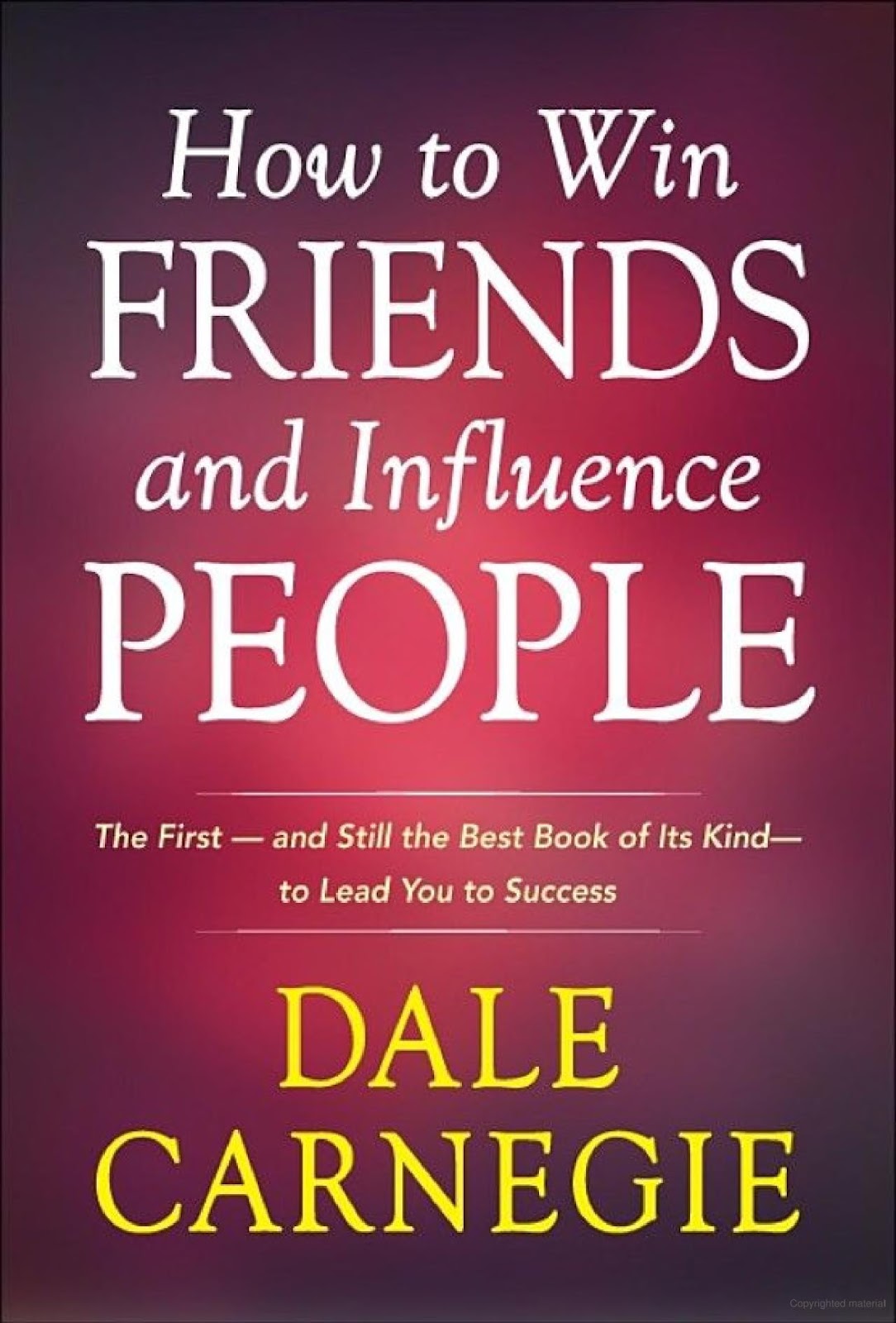 business book - how to win friends and influence people