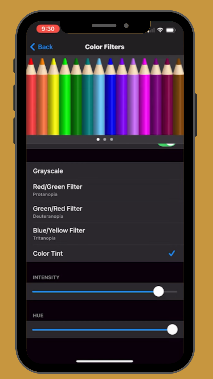 iphone productivity color filters 